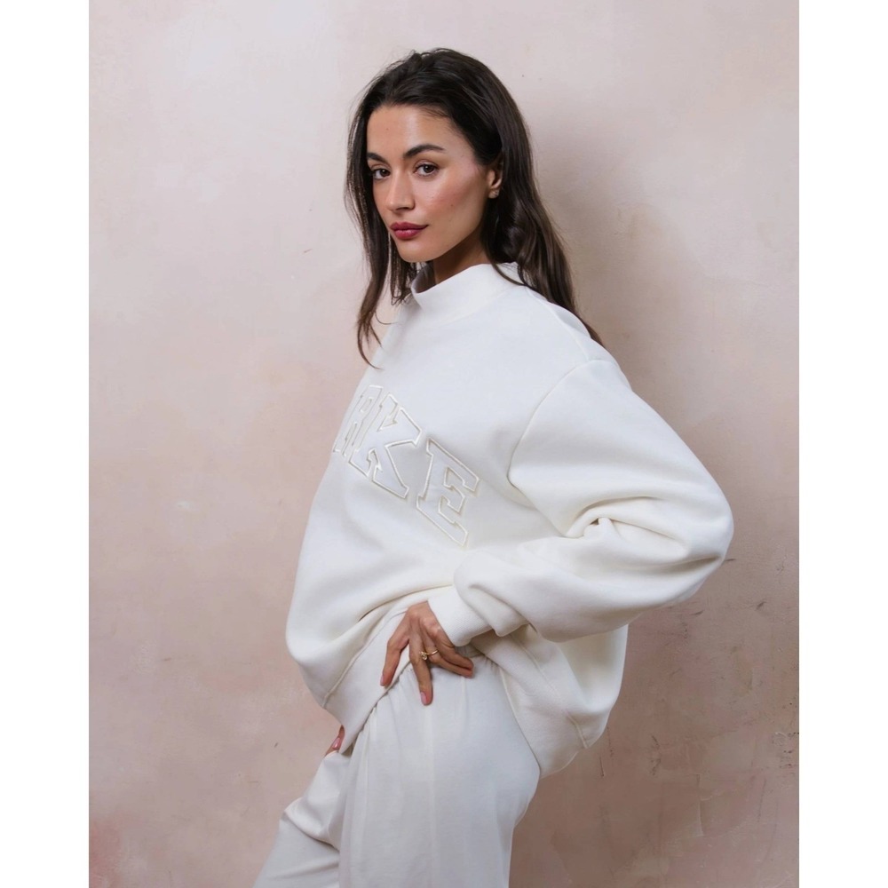 Parke Sweatshirt Bridal Varsity Mockneck Pearl L/XL NWT - Picture 2 of 3